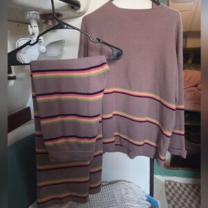 Striped Sweater Set